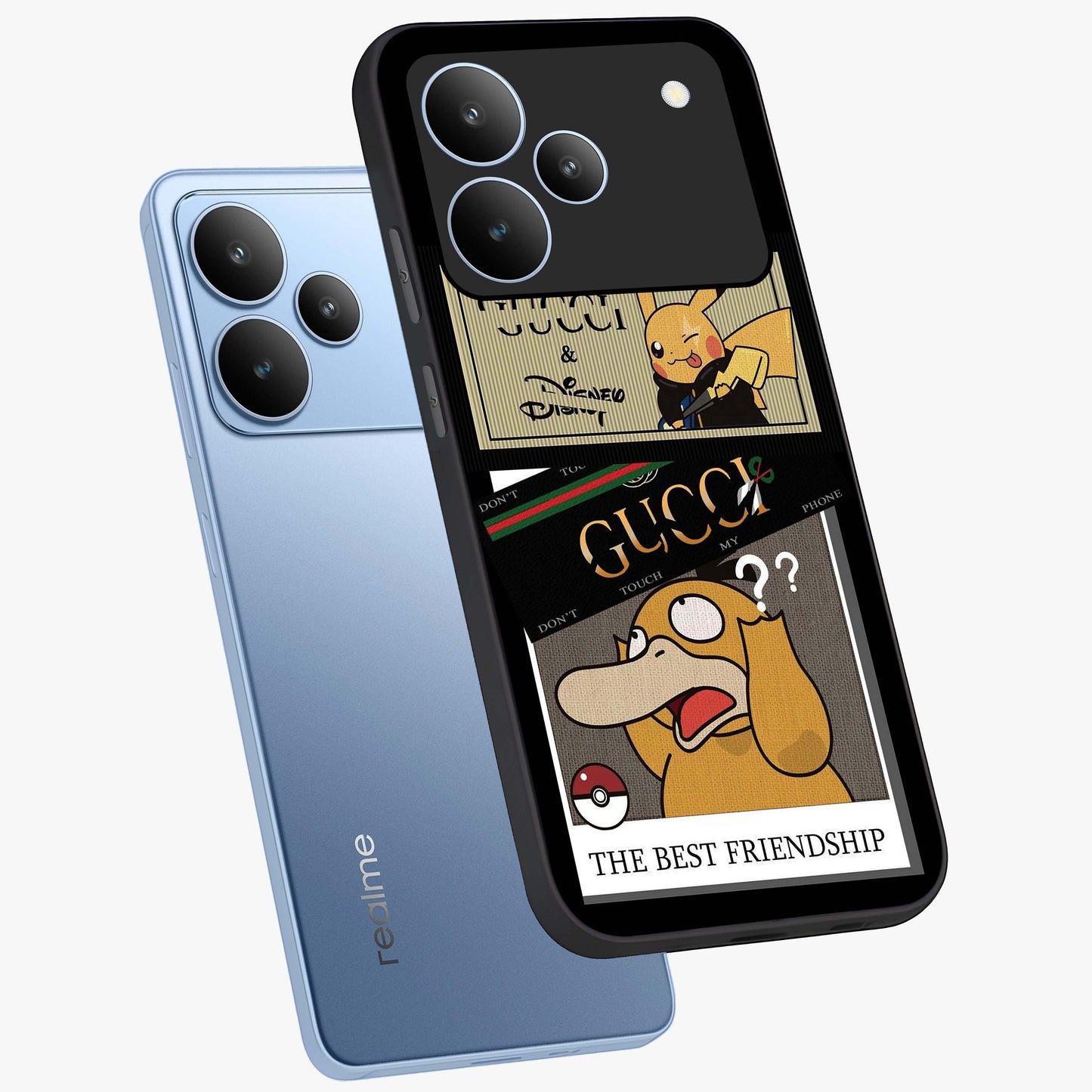 Gucci Play Mashup Glass Case displayed in angled mockup highlighting stylish fashion mashup design with bold aesthetic.