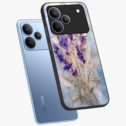 Lavender Dream Glow Glass Case displayed in angled mockup highlighting dreamy purple glow design with soft artistic style.