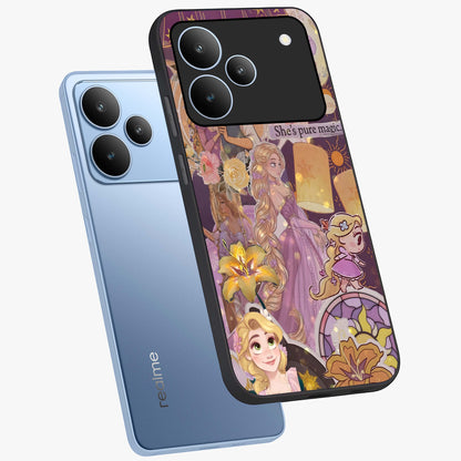 Magical Tangled Dream Glass Case displayed in angled mockup highlighting whimsical fantasy design with magical aesthetic.
