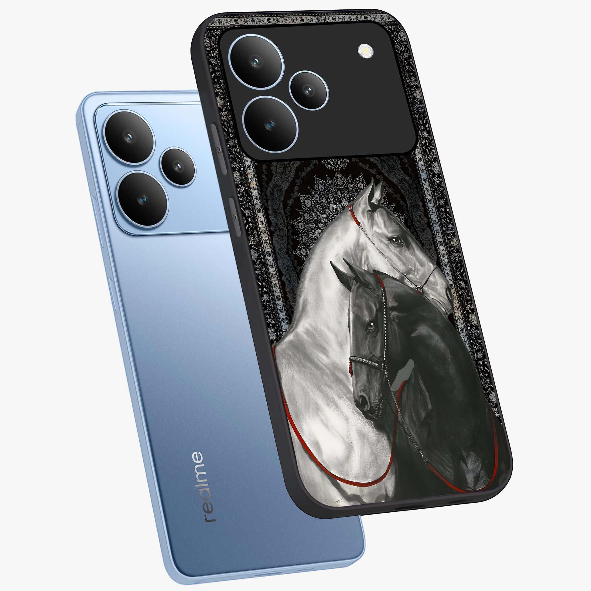 Majestic Ride Legacy Glass Case displayed in angled mockup highlighting sleek vehicle design with bold racing aesthetic.