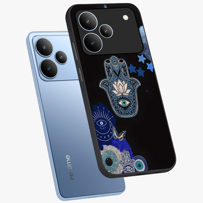 Mystic Hand Aura Glass Case displayed in angled mockup highlighting magical aura design with spiritual aesthetic style.
