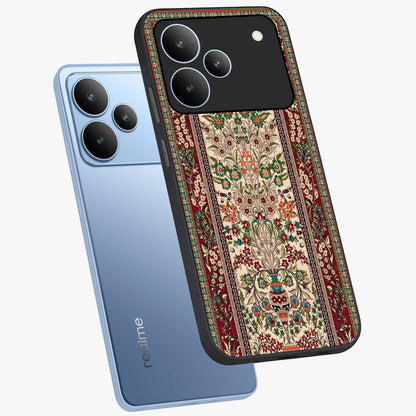 Persian Inspired Glass Case displayed in angled mockup highlighting intricate traditional design with elegant cultural aesthetic.