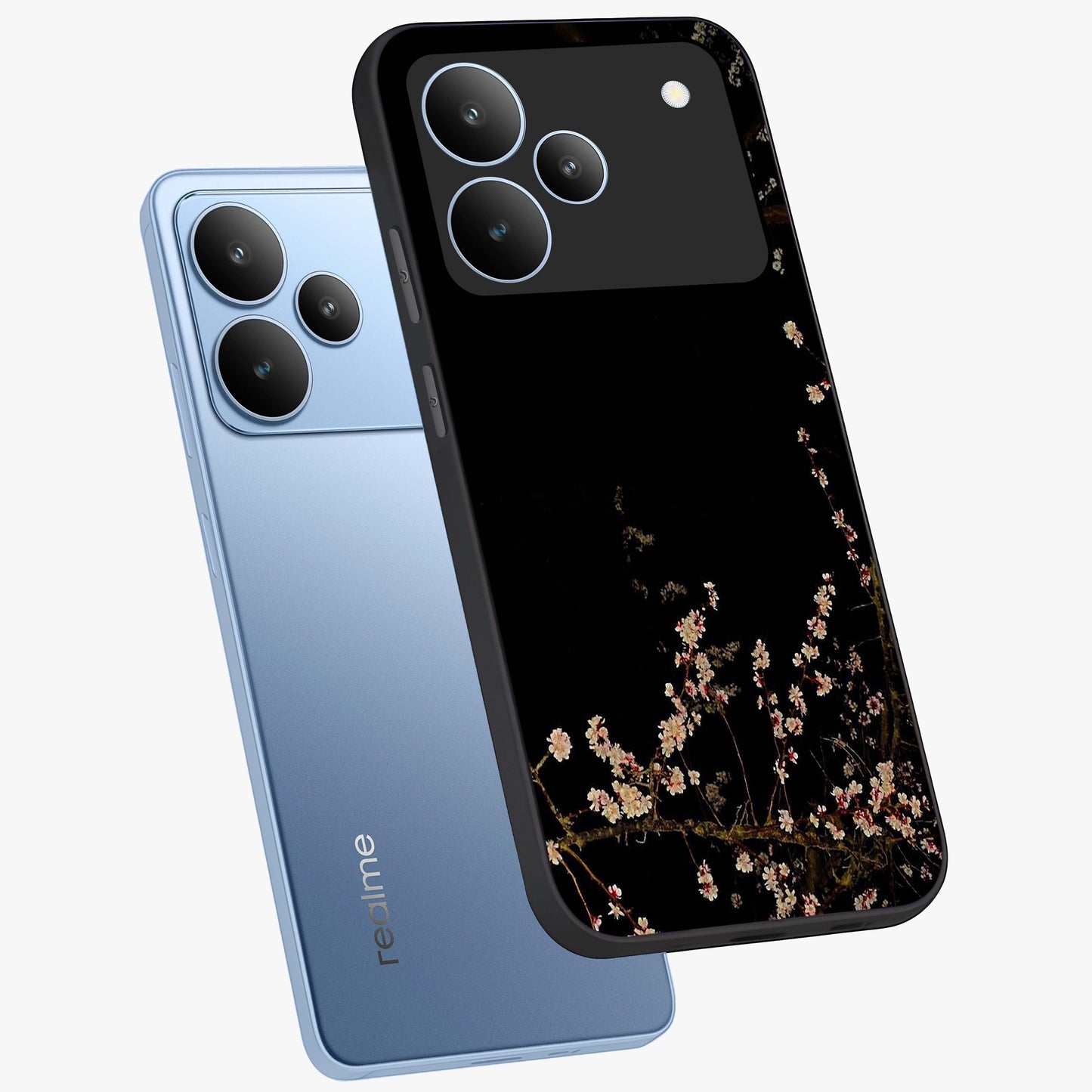 Petal Moon Light With Custom Name Glass Case displayed in angled mockup highlighting delicate petal design with custom name feature.
