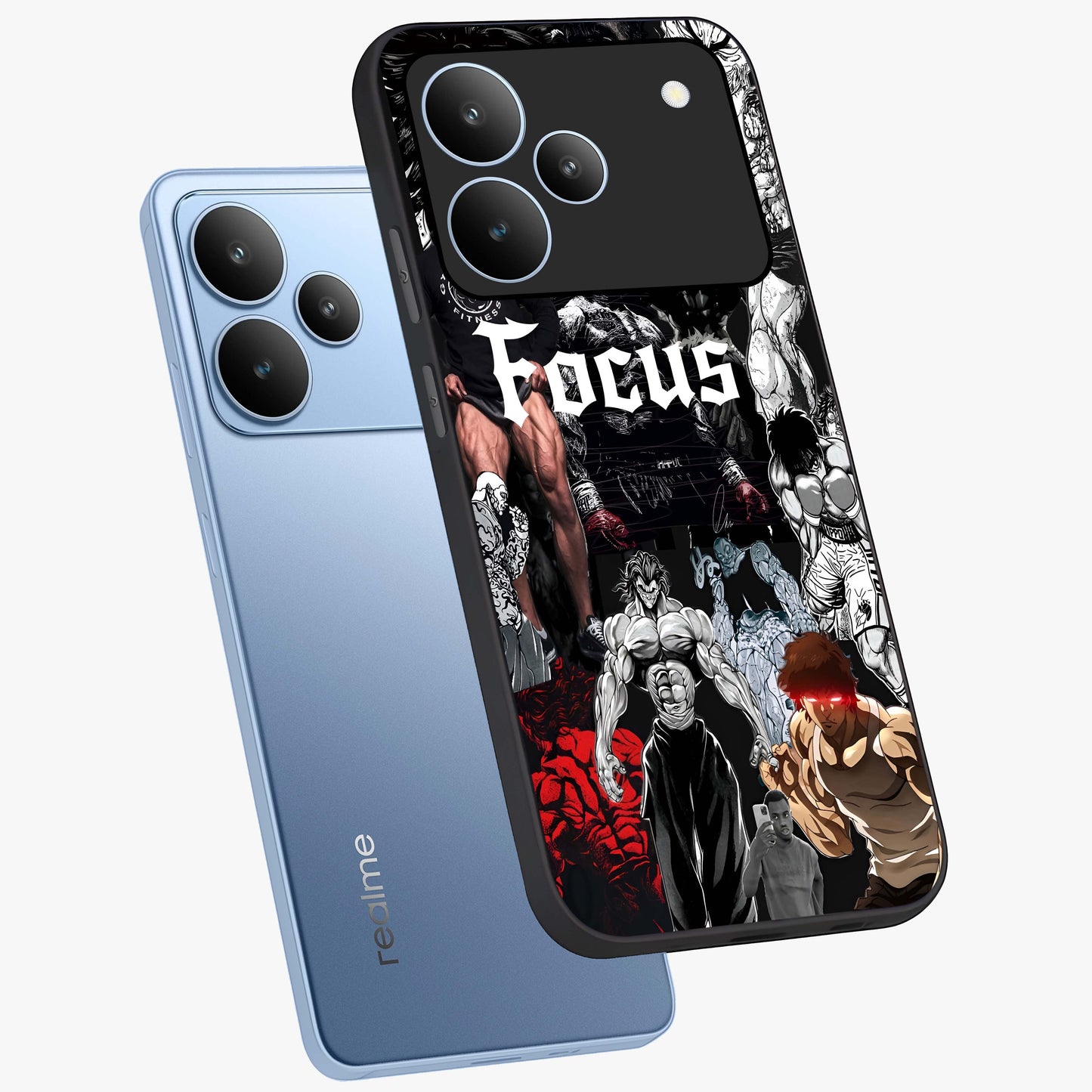 Relentless Power Focus Glass Case displayed in angled mockup highlighting bold statement design with modern aesthetic style.