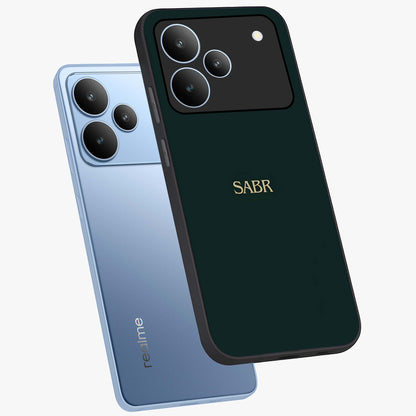 Sabr Minimal Patience Glass Case displayed in angled mockup highlighting simple inspirational design with clean aesthetic style.