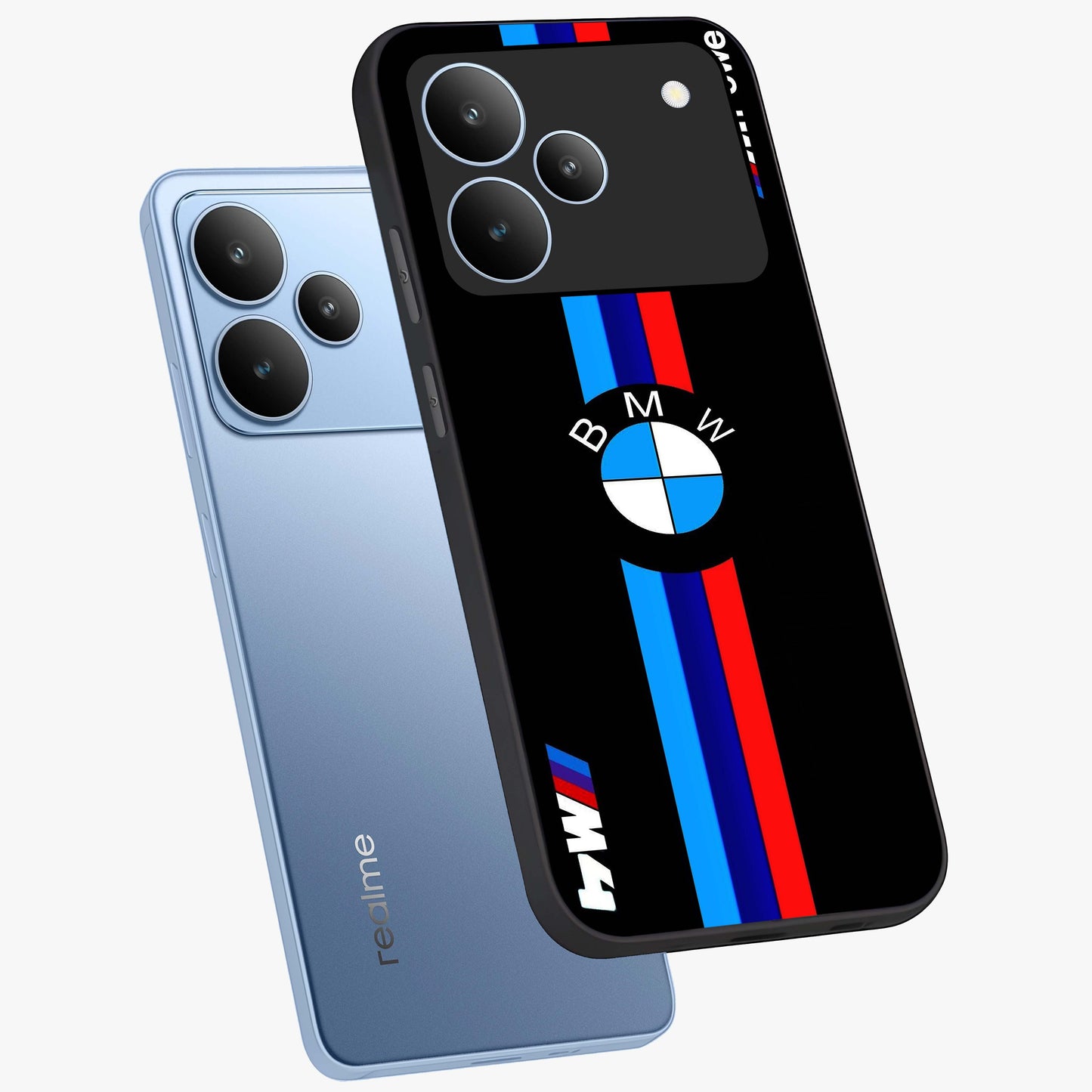 Turbo BMW Beast Glass Case displayed in angled mockup highlighting sleek racing car design with bold automotive aesthetic.
