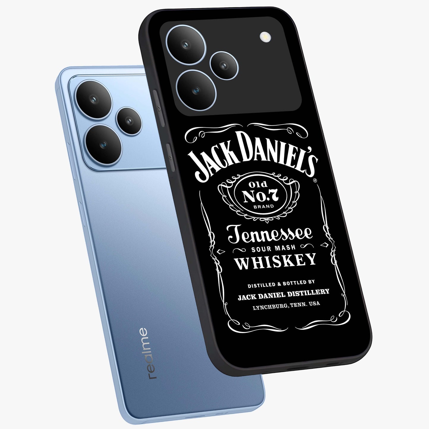 Vintage Whiskey Heritage Glass Case displayed in angled mockup highlighting retro beverage themed design with heritage aesthetic.