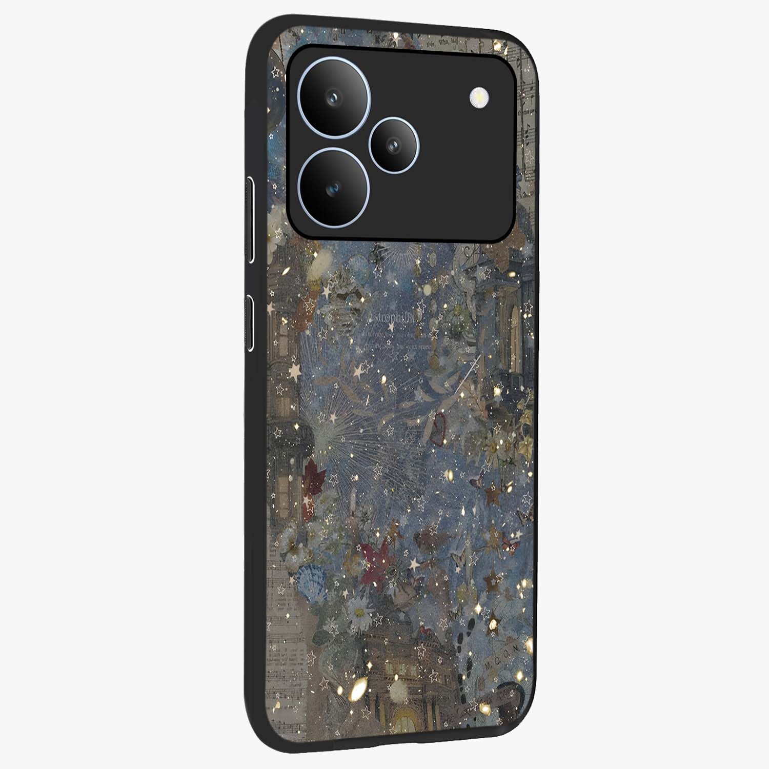 Aesthetic Astrolophia Glass Case upright view showcasing soft aesthetic theme with stylish modern look.