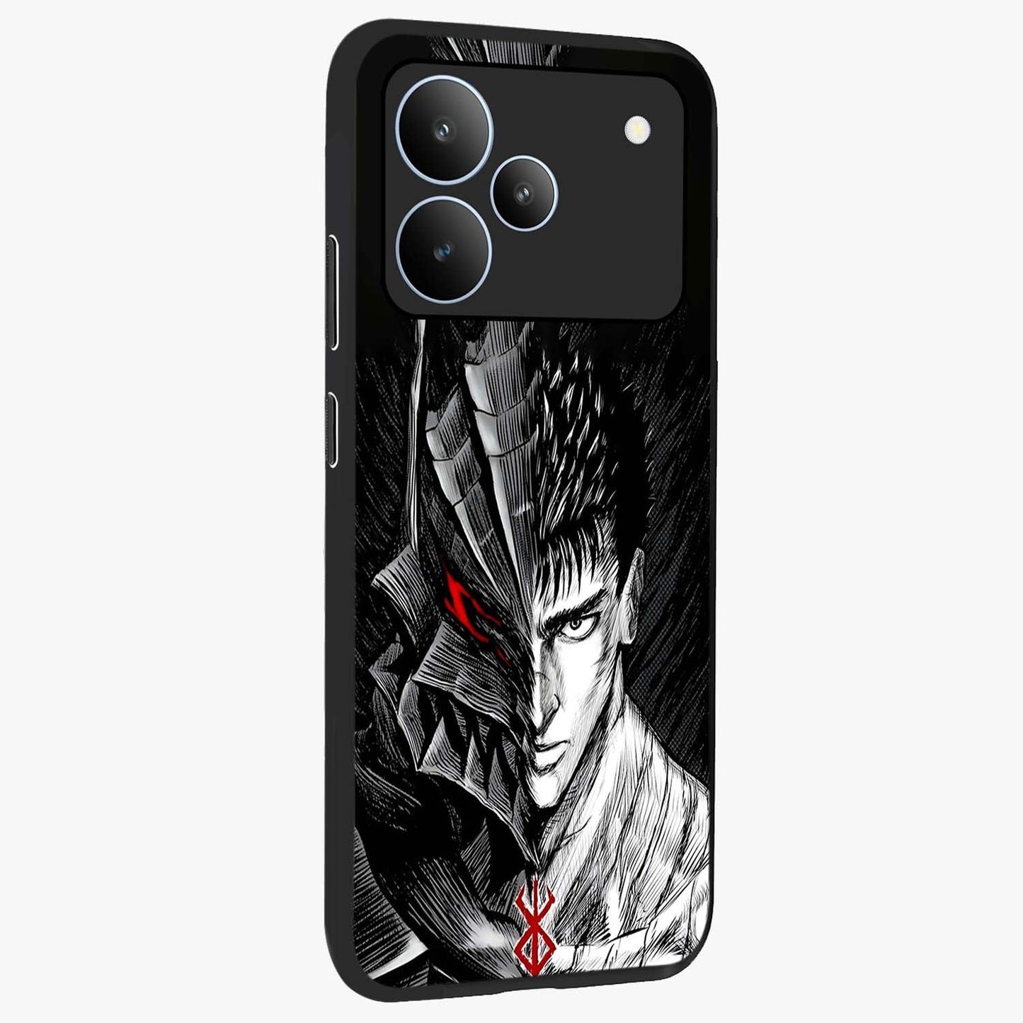 Berserker Blood Oath Glass Case upright view showcasing intense warrior aesthetic with dramatic artistic style.