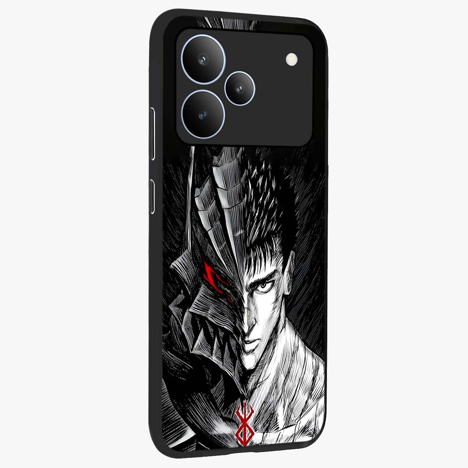 Berserker Blood Oath Glass Case upright view showcasing intense warrior aesthetic with dramatic artistic style.