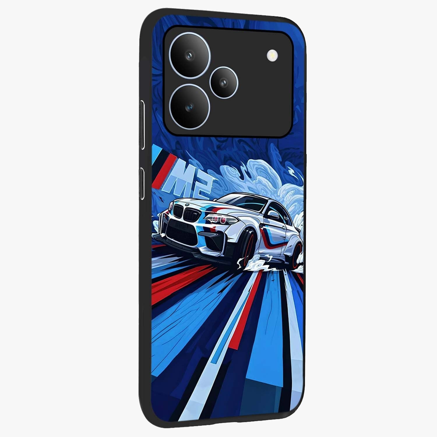 Drift Power Rush Glass Case upright view showcasing high speed racing artwork with bold automotive theme.