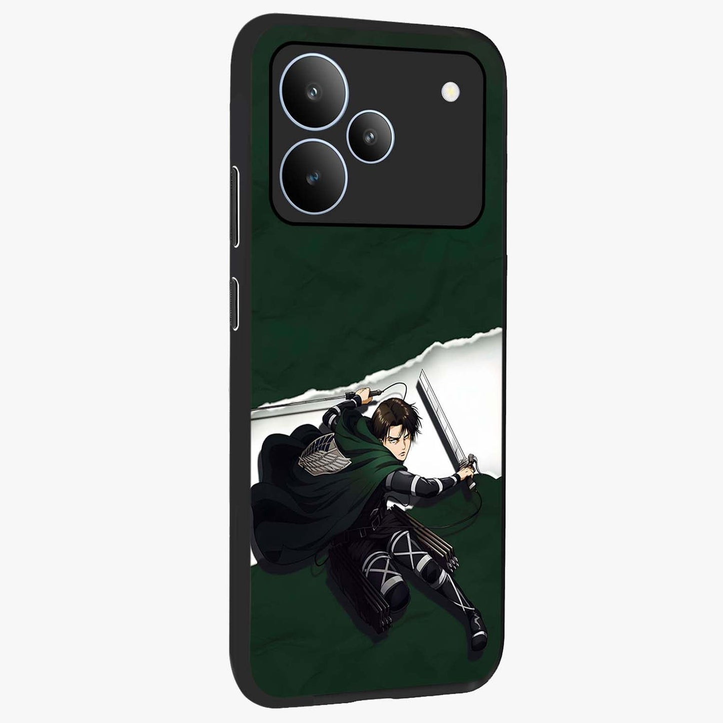 Emerald War Vanguard Glass Case upright view showcasing dramatic warrior artwork with bold fantasy theme.