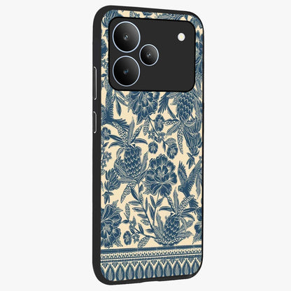 Heirloom Wild Bloom Glass Case upright view showcasing delicate wildflower artwork with timeless floral theme.