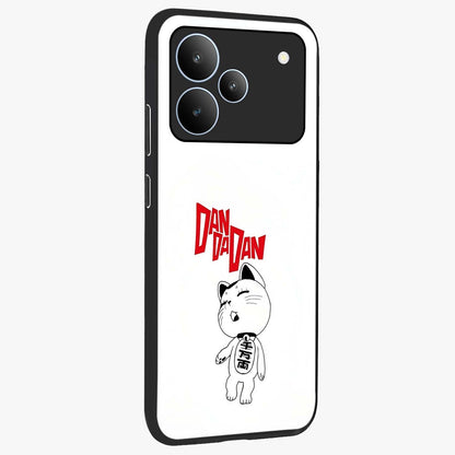 Playful Spirit Charm Glass Case upright view showcasing vibrant charm artwork with fun artistic theme.