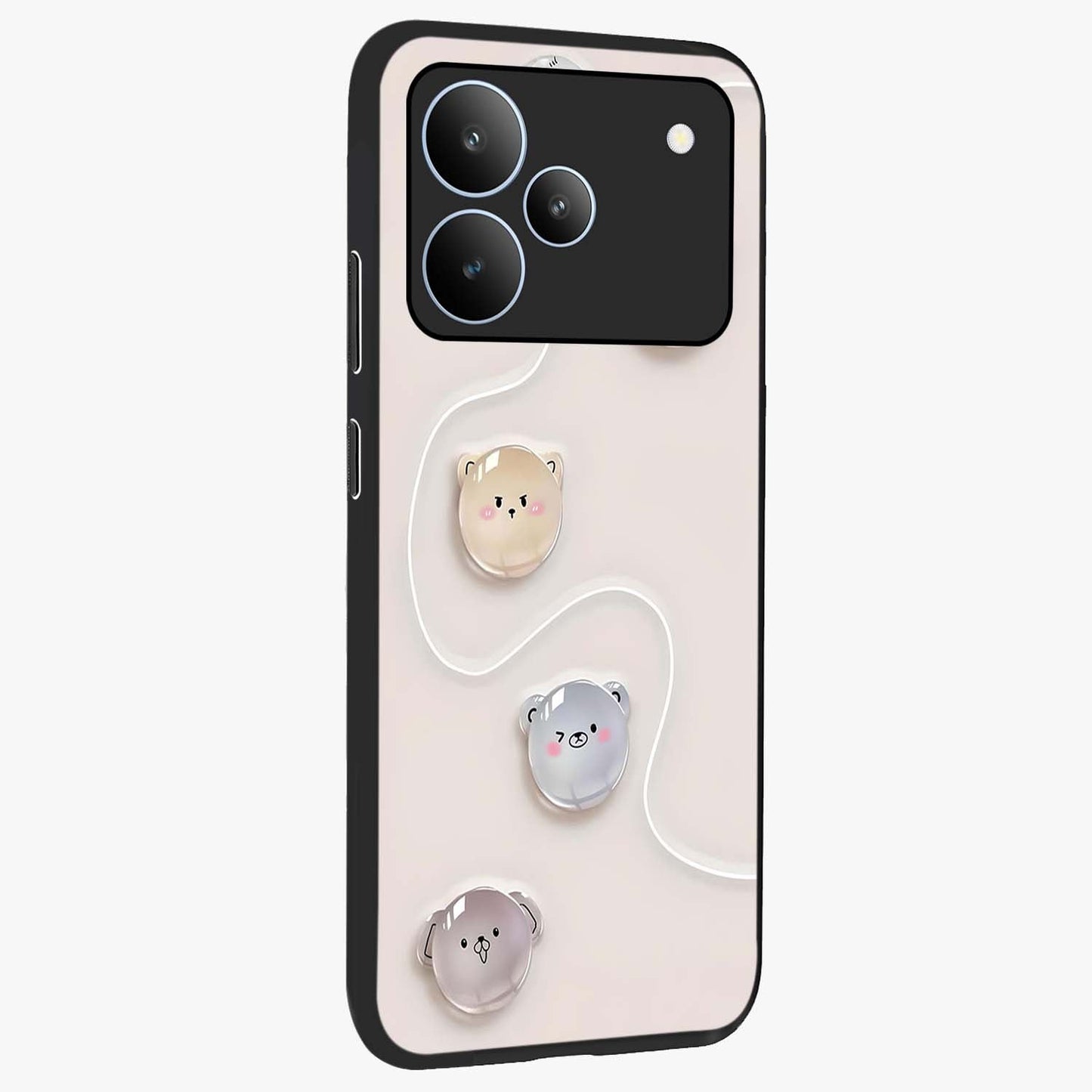 Puffy Face Parade Glass Case upright view showcasing adorable character artwork with cheerful animated theme.
