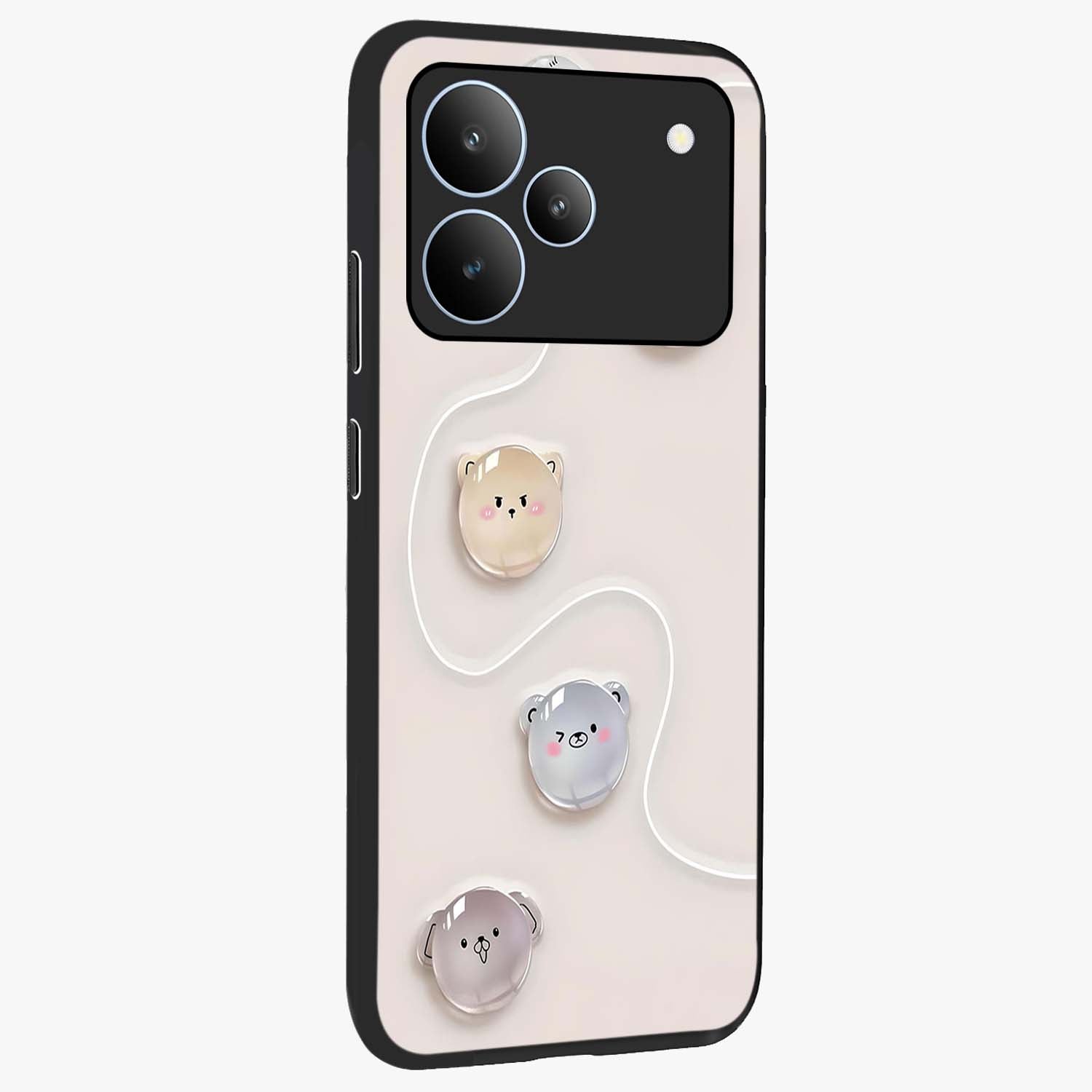 Puffy Face Parade Glass Case upright view showcasing adorable character artwork with cheerful animated theme.