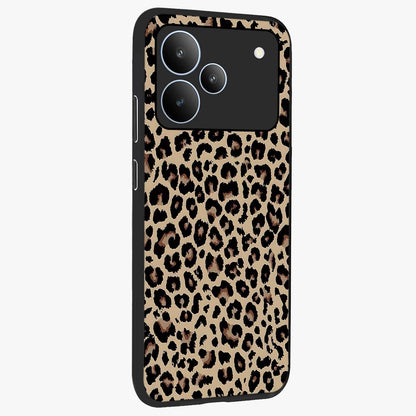 Savage Chic Pattern Glass Case upright view showcasing trendy decorative artwork with edgy fashion theme.