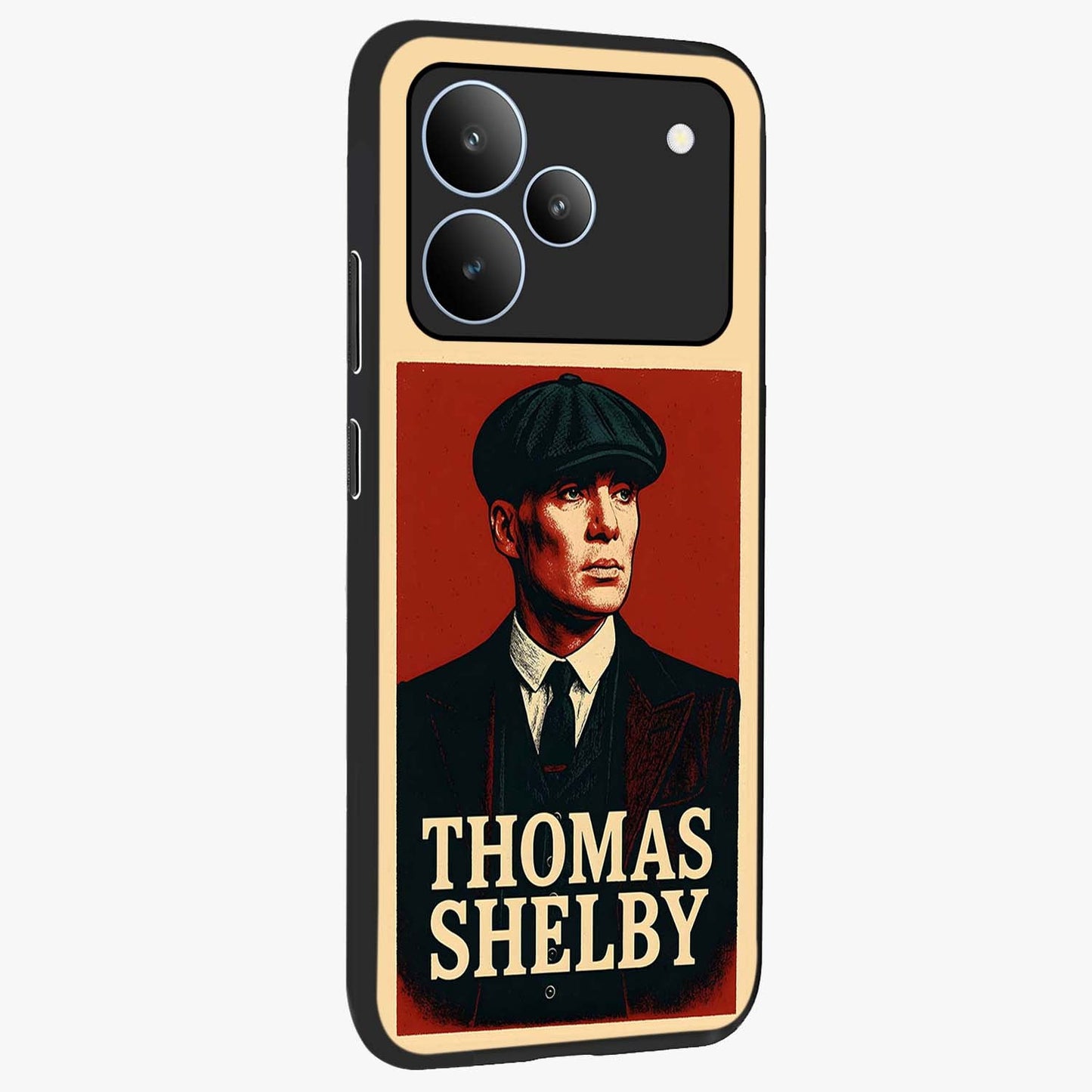 Vintage Mafia Authority Glass Case upright view showcasing dramatic vintage artwork with iconic authority theme.