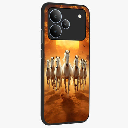 Wild Sunset Majesty Glass Case upright view showcasing dramatic sunset artwork with bold nature theme.