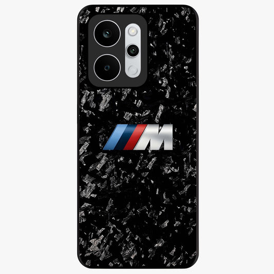 Carbon Speed Mark Glass Case showing flat back view with sporty carbon pattern artwork and glossy glass finish.