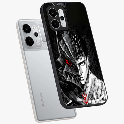 Berserker Blood Oath Glass Case displayed in angled mockup highlighting dark fantasy graphic design and powerful theme.