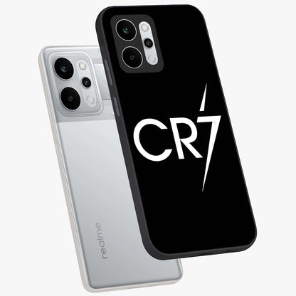 Cr7 Elite Strike Glass Case displayed in angled mockup highlighting powerful sports graphic with bold athletic theme.