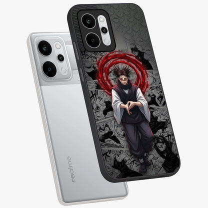 Cursed Ritual Ascension Glass Case displayed in angled mockup highlighting mystical ritual illustration with supernatural aesthetic.