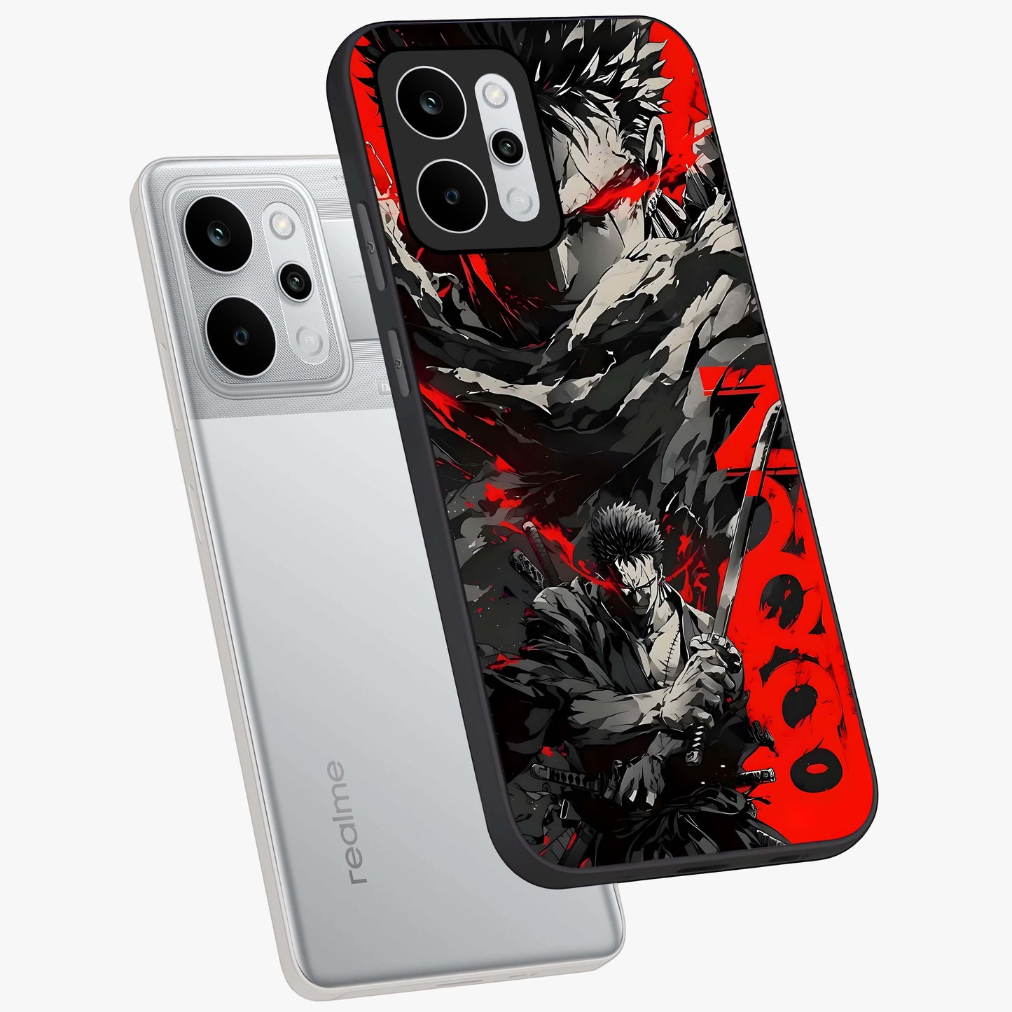 Demon Sword Resolve Glass Case displayed in angled mockup highlighting powerful demon sword illustration with dark fantasy aesthetic.