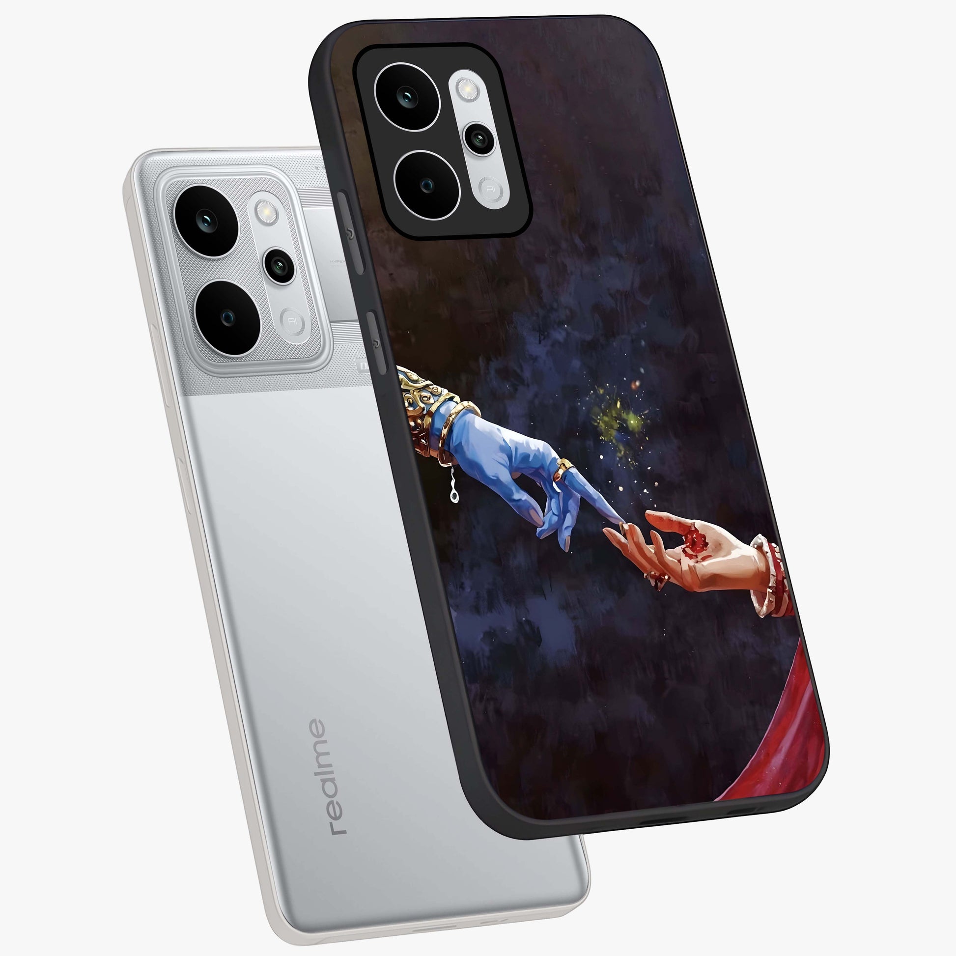 Divine Touch Eternal Glass Case displayed in angled mockup highlighting elegant divine inspired design with calm aesthetic style.