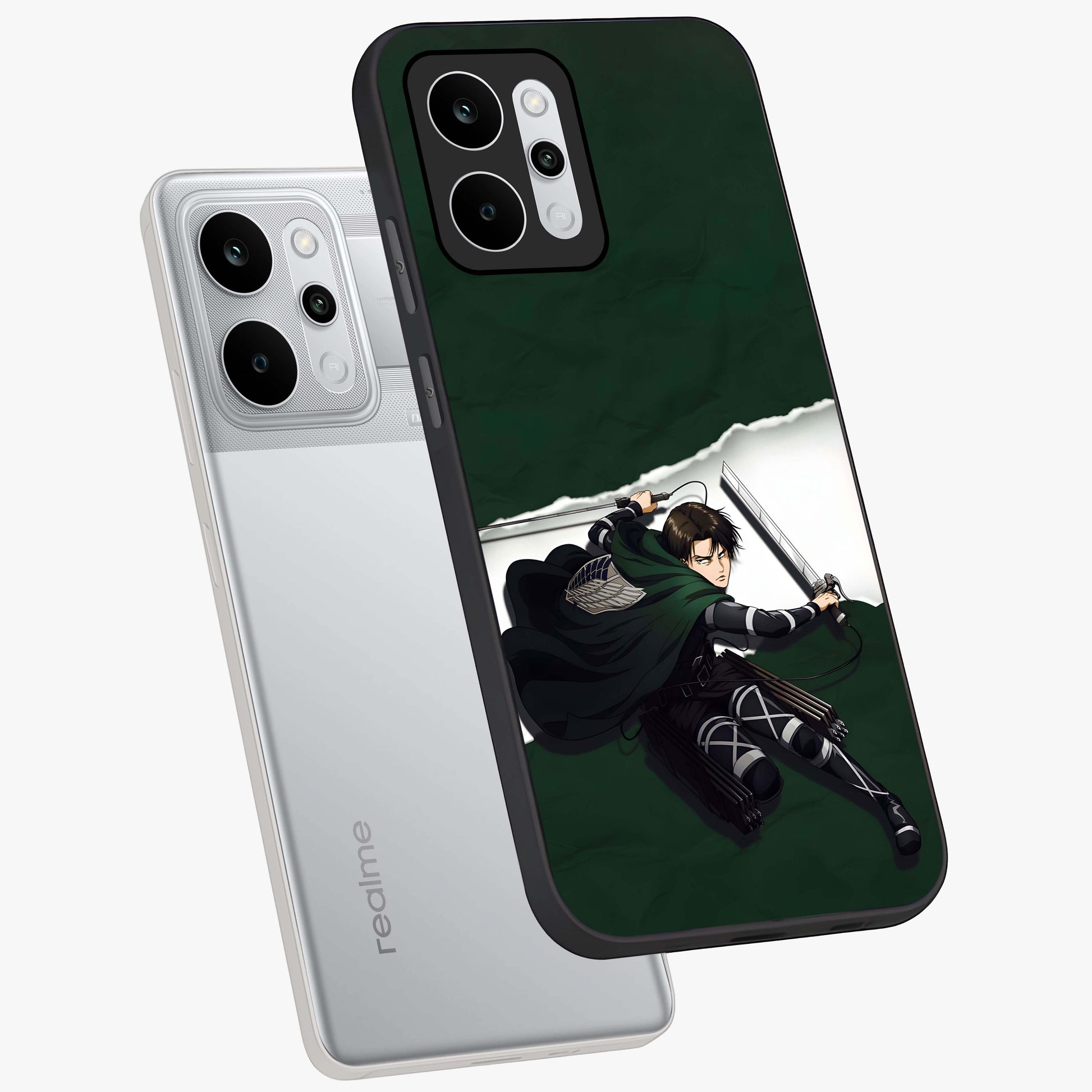 Emerald War Vanguard Glass Case displayed in angled mockup highlighting intense battle inspired design with emerald tone aesthetic.