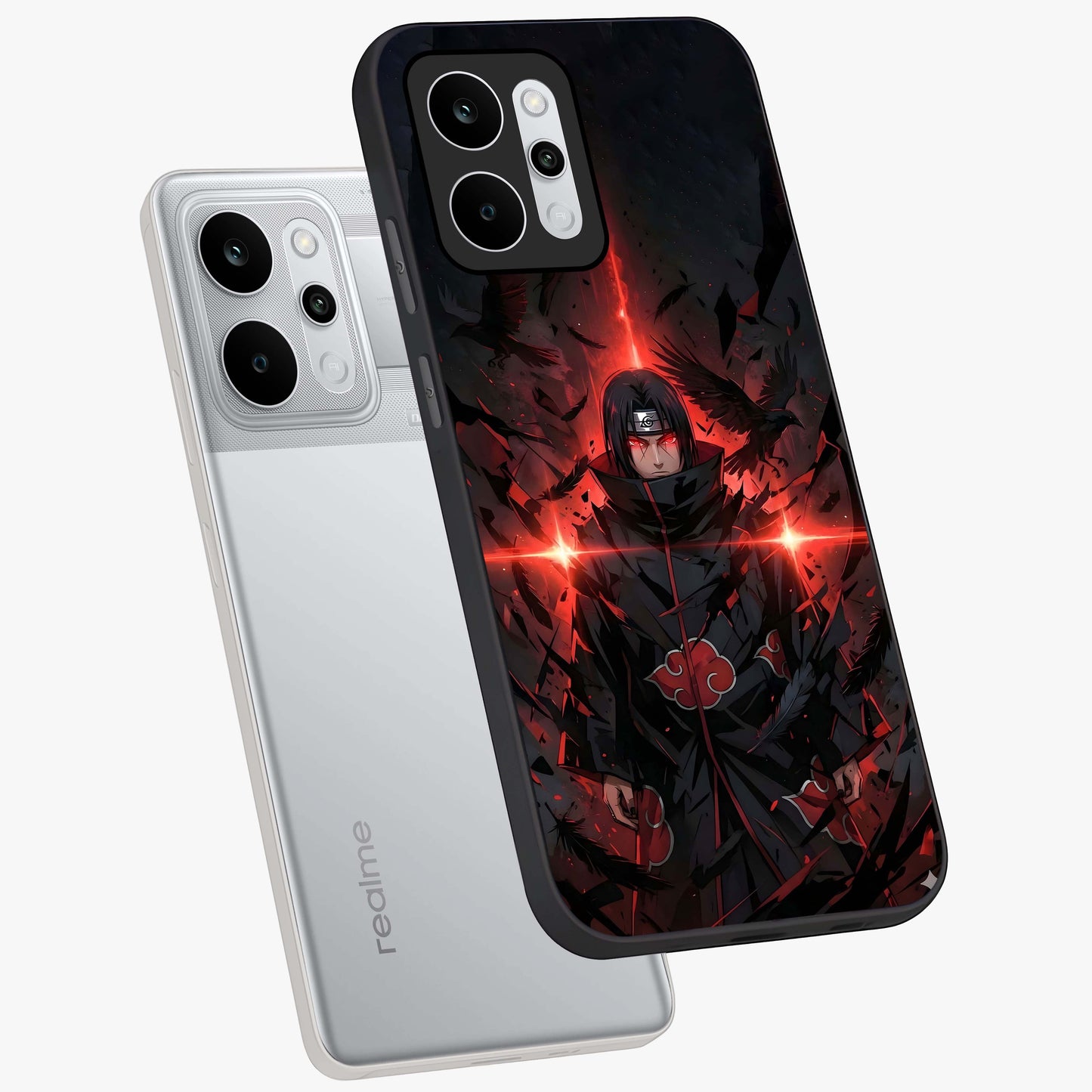 Focused Blade Discipline Glass Case displayed in angled mockup highlighting clean minimal text artwork with modern aesthetic style.