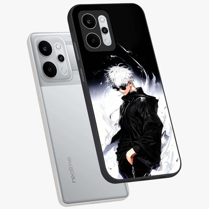 Limitless Shadow King Glass Case displayed in angled mockup highlighting dramatic dark hero design with intense aesthetic.