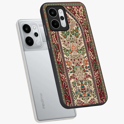 Persian Inspired Glass Case displayed in angled mockup highlighting intricate traditional design with elegant cultural aesthetic.