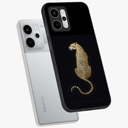 Regal Leopard Glass Case displayed in angled mockup highlighting powerful animal illustration with stylish wild aesthetic.