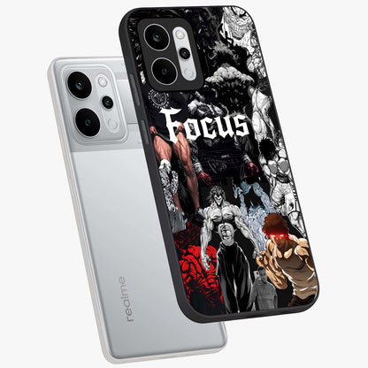 Relentless Power Focus Glass Case displayed in angled mockup highlighting bold statement design with modern aesthetic style.