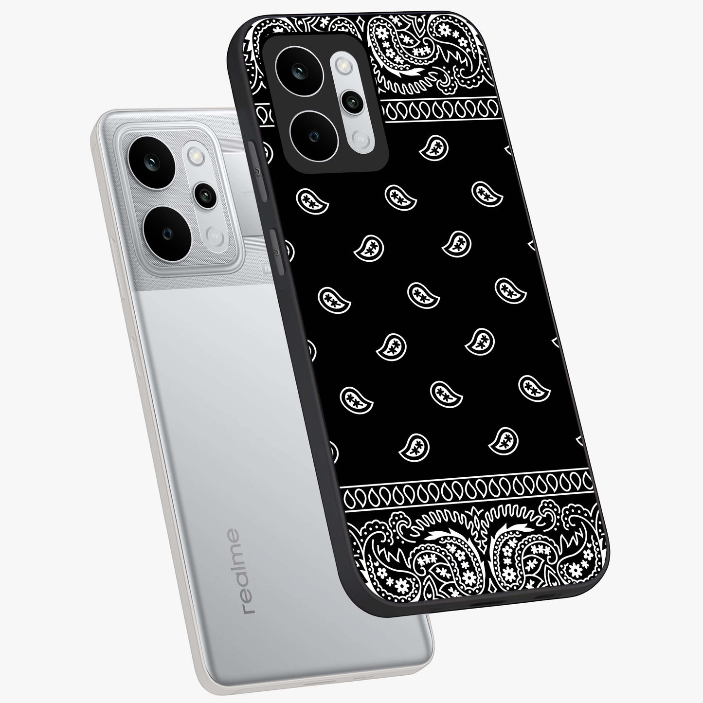 Retro Rebel Threads Glass Case displayed in angled mockup highlighting retro inspired graphic design with rebellious aesthetic.