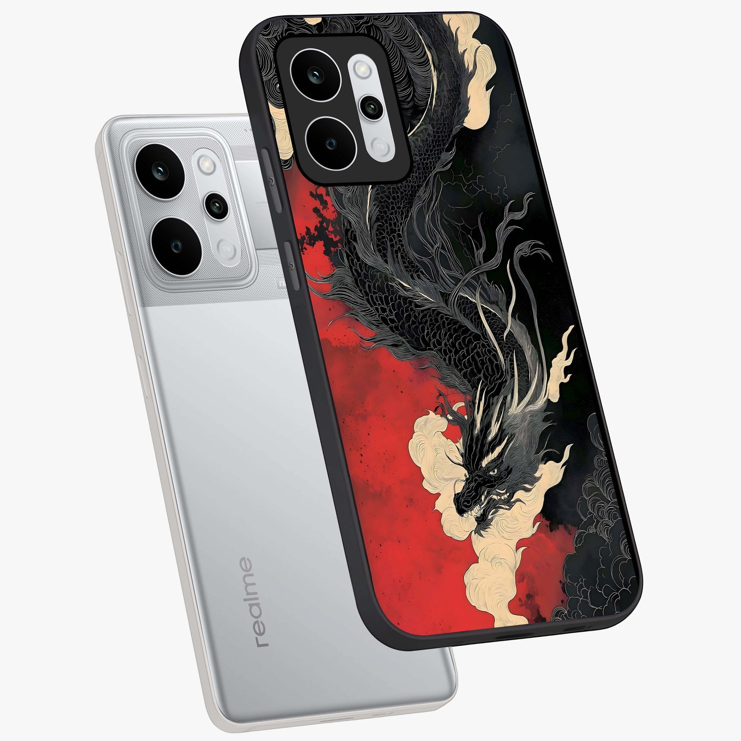 Shadow Dragon Fury Glass Case displayed in angled mockup highlighting powerful dragon illustration with dark fantasy aesthetic.