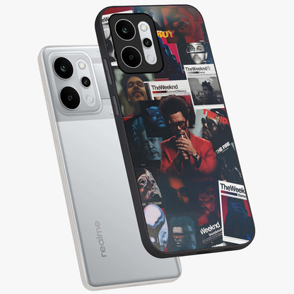 The Weeknd Glass Case displayed in angled mockup highlighting stylish pop culture inspired design with modern aesthetic.