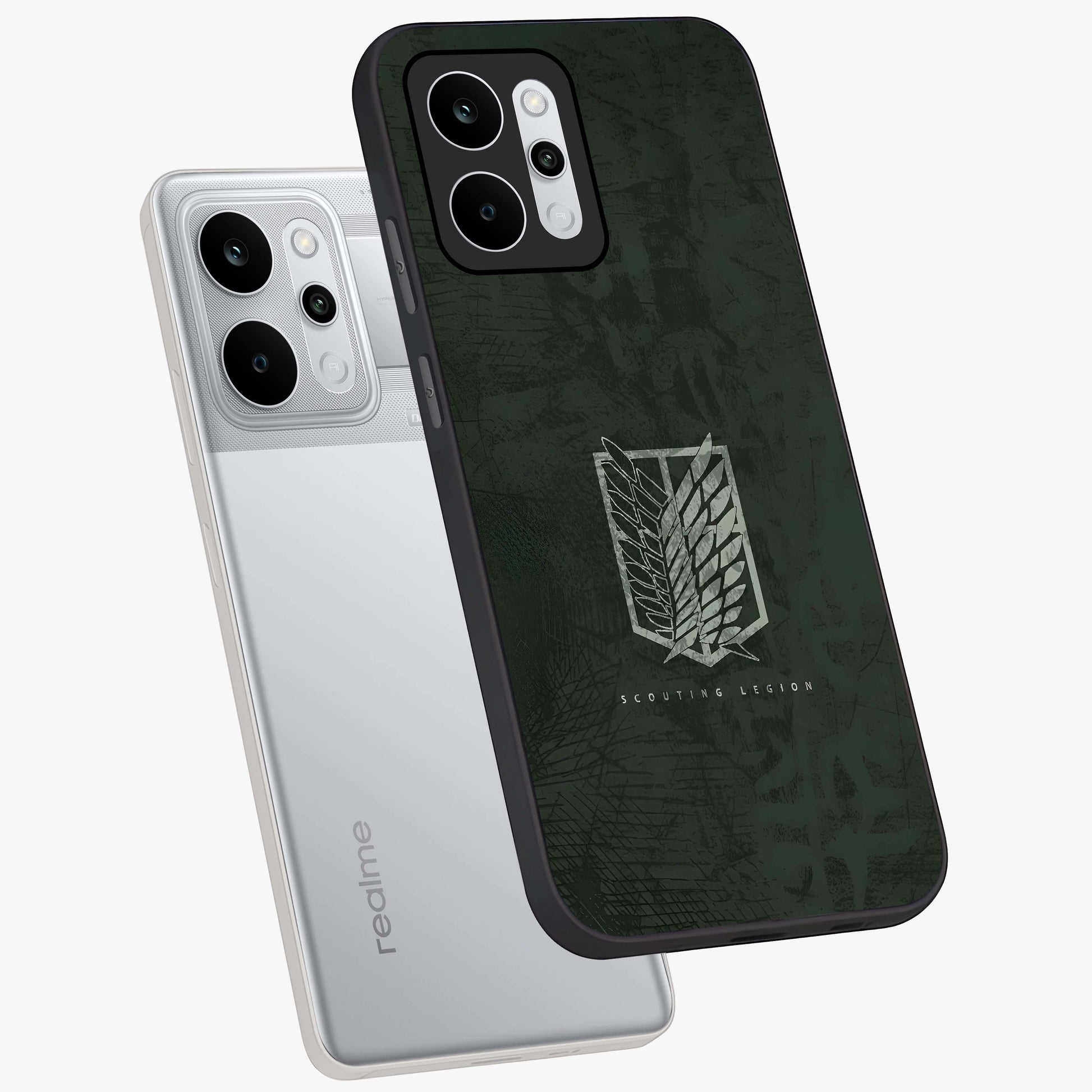 Wings Of Freedom Glass Case displayed in angled mockup highlighting graceful wing design with inspirational aesthetic.