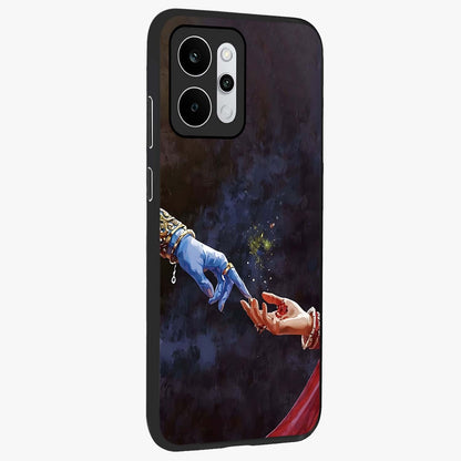 Divine Touch Eternal Glass Case upright view showcasing peaceful spiritual artwork with eternal divine theme.