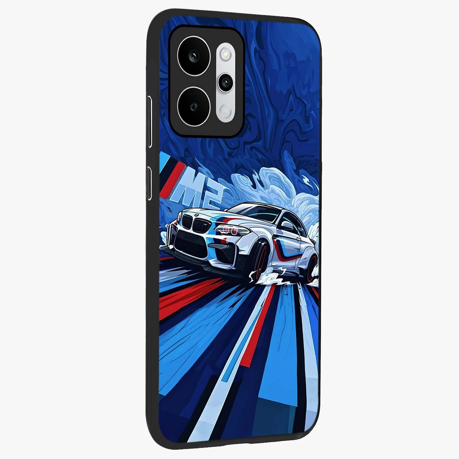 Drift Power Rush Glass Case upright view showcasing high speed racing artwork with bold automotive theme.