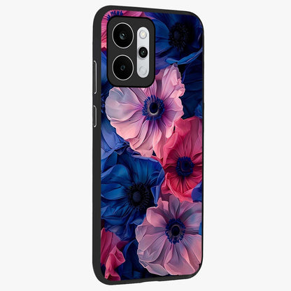 Flower Paper Art Pattern Glass Case upright view showcasing decorative paper floral artwork with creative craft style.