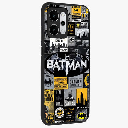 Knight Gotham Rise Glass Case upright view showcasing bold vigilante themed artwork with gothic city vibe.