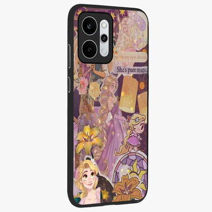 Magical Tangled Dream Glass Case upright view showcasing enchanting artistic artwork with dreamy fantasy theme.