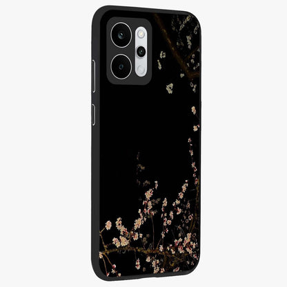 Petal Moon Light With Custom Name Glass Case upright view showcasing elegant floral moon artwork with personalized aesthetic.