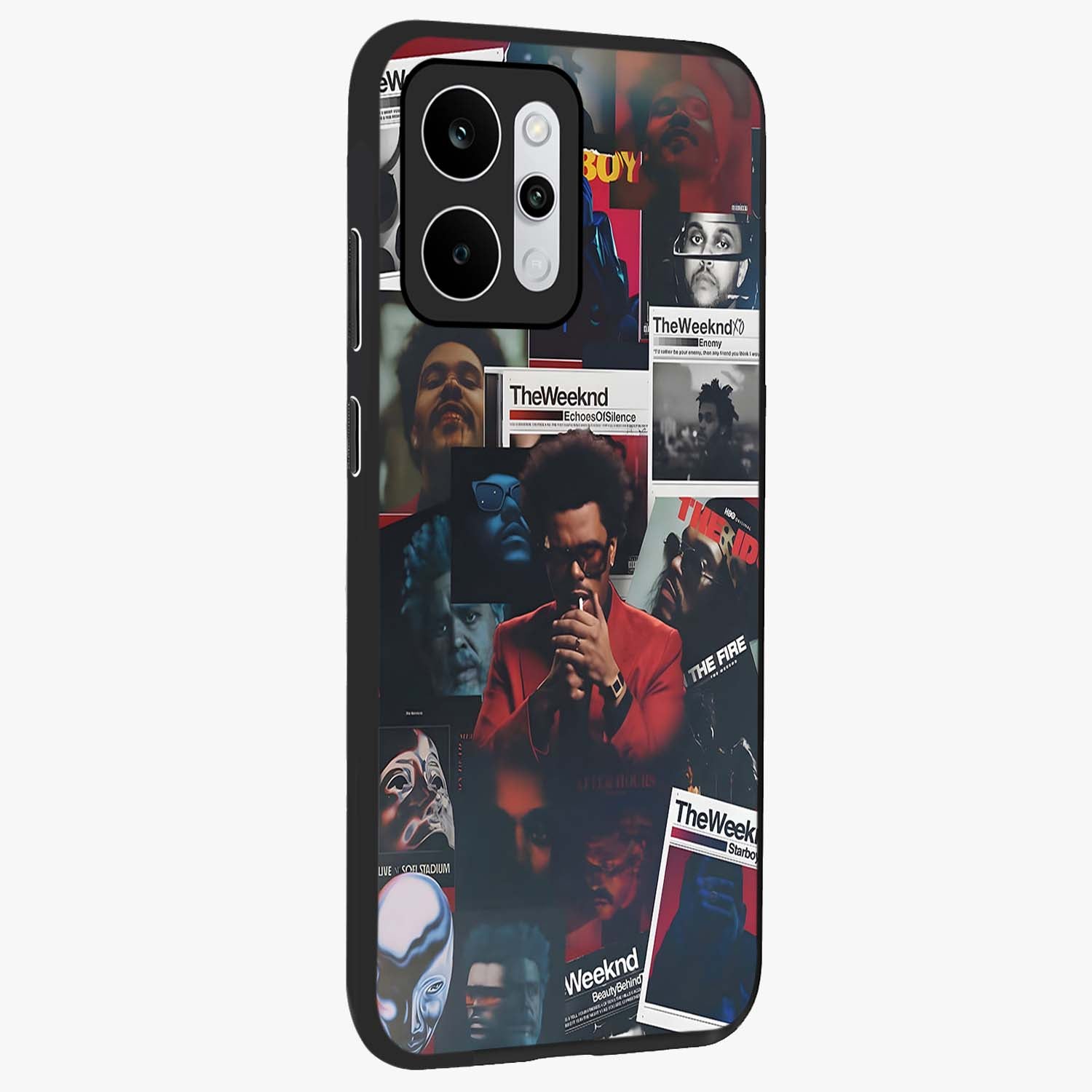 The Weeknd Glass Case upright view showcasing bold music themed artwork with contemporary artistic style.
