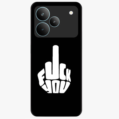 Rebel Mode On Glass Case showing flat back view with bold rebellious typography artwork and glossy glass finish.