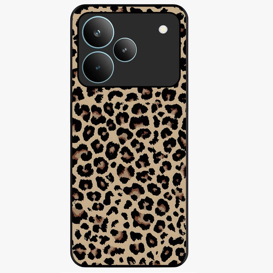 Savage Chic Pattern Glass Case showing flat back view with stylish patterned artwork and glossy glass finish.