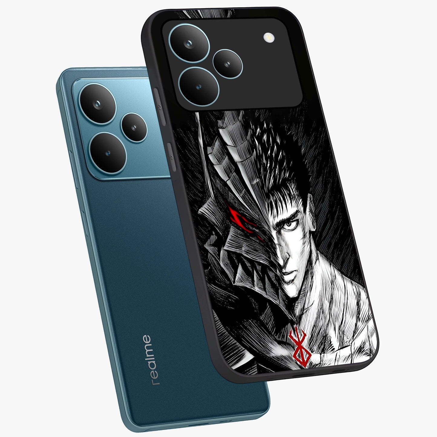 Berserker Blood Oath Glass Case displayed in angled mockup highlighting dark fantasy graphic design and powerful theme.