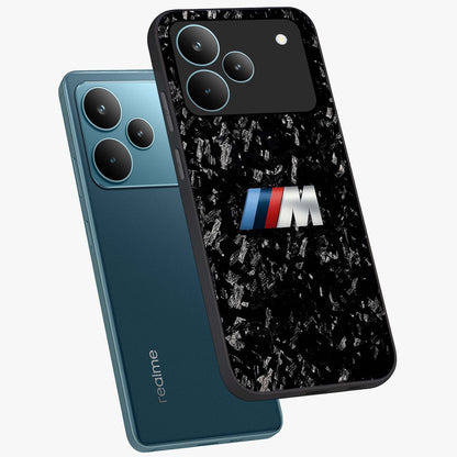 Carbon Speed Mark Glass Case displayed in angled mockup highlighting racing inspired carbon design and sleek aesthetic style.